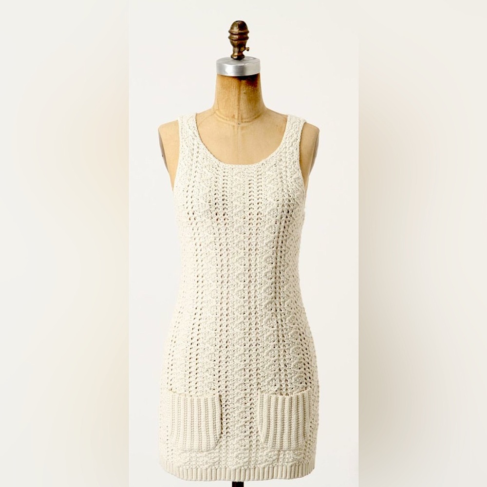 Anthropology brand crochet dress